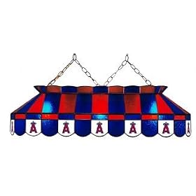 LA Anaheim Angels 40 STAINED GLASS POOL BILLIARD TABLE LAMP LIGHT