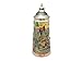 Essence of Europe Gifts 1.1 Liter | OktoberfestHaus Large Beer Mug Ludwig's Neuschwanstein Schloss (Castle) Engraved Stein With Lid Classic German Elk Scene Jarra Cervecera Alemana