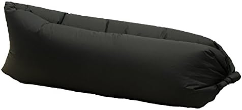 SPORTS KENZIE Portable Inflatable Outdoor Air Lounger (Black)