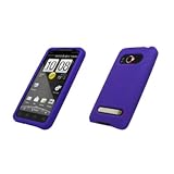Premium Purple Silicone Gel Skin Cover Case for HTC Evo 4G [Accessory Expor ....