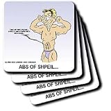 Londons Times Health and Vanity Trends Cartoons - Abs Of Shpeil - Coasters