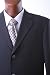 Men's Super 120's Black 100% Virgin Wool Super Straited Blazer