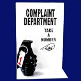 Complaint Dept Hand Grenade Funny Sign
