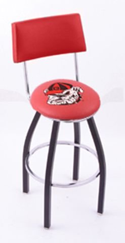 Georgia Bulldogs UGA Metal Bar Stool With Back