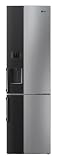 LG GB7143A2PW1 Combi Fridge Freezer Two Tone Black and Brushed Steel