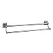 Gatco 4284 Meridian 5/8-Inch Diameter 24-Inch Length Double Towel Bar, Satin Nickel
