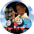 Custom Photo Plate - Thomas The Train & Harold Photo Plate - Customize Your Thomas The Train Plate With Your Favorite Photo