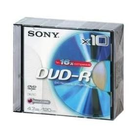 Sony DVD Minus (16X Speed) 10 jewel Case