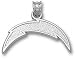 San Diego Chargers Solid Sterling Silver Lightning Bolt 1/2'' Pendant