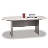 Bush Business Furniture TR75784 Medium Taupe - Dove Gray Racetrack Conference...
