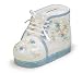 Baby Boy Shoe Shape Piggy Bank With Satin Laces Adorable Nursery Decor