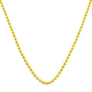 Beautiful 14 Karat Yellow Gold 1mm Shiny Ball Chain 18 Inch