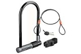 Kryptonite Kryptolok Series 2 Standard Bicycle U-Lock with Transit FlexFrame Bracket (4-inch x 9-inch) with 4-Foot Flex Cable
