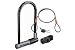 Kryptonite Kryptolok Series 2 Standard Bicycle U-Lock with Transit FlexFrame Bracket (4-inch x 9-inch) with 4-Foot Flex Cable