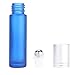 Roll On Bottles, Iwotou 10 ml High Quality Glass Refillable Essential Oil Bottles with Stainless Steel Roller Balls, Set of 6 for Aromatherapy, Essential Oils, Perfumes and Lip Balms