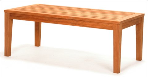 Caluco Teak Sophia Rectangle Coffee Table - Closeout Prices While Supplies Last