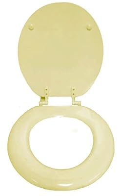 New Molded Wood Off White Beige Finish Toilet Seat featuring your choice of MLS team logo!