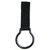 POLICE NYLON FLASHLIGHT MAGLITE MAGLIGHT RING HOLDER FOR DUTY BELT, SLIDE-ON STYLE