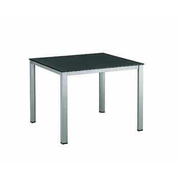 Kettler 0301819-0000 Table basse 95 x 95 x 72 cm (Argent/gris) (Import Allemagne)