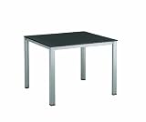Kettler Advantage 0301819-0000 Lofttisch 95 x 95 x 72, silber / eisengrau