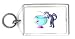 Keychain with cat, fishing, aquarium