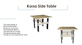 Logical Progression Design Modern Korsa Side Table Contemporary