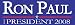 Bumper Stickers Ron Paul for president 2008 (blue)
