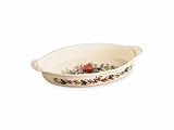 Lenox Winter Greetings Carved Oval Baker, 2Qt