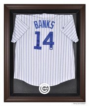 Mounted Memories Chicago Cubs Brown Framed Logo Jersey Case