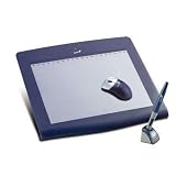 Genius Pensketch 9 By 12inch Graphics Tablet Wireless 2000 Lpi Includes Cordless Pen Mouse