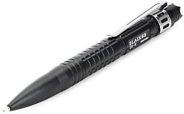YX Laix B9 Retractable Clip-on Aluminum Self-Defense Emergency EDC Tactical Ink Pen - Black