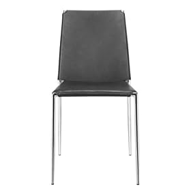 Zuo 101105 Alex Chair Black - 4 Pack by zuo