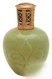 Frankoma Fleur-de-Lis Green Fragrance Lamp 347 by Scentier & Sugar Hill