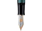 Pelikan Souveran 1000 Black/Green Medium Point Fountain Pen - 987594