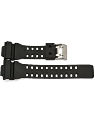 16MM BLACK RUBBER WATCH BAND FITS CASIO GSHOCK GA-300 GA-120 GW-8900 GA-120