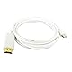 6FT Mini DisplayPort Mini DP to HDMI Adapter for MacBook 6FT Mini DisplayPort Mini DP to HDMI Adapter for MacBook