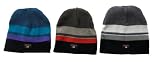 from Hats By Cressida Boys Striped Winter Beanie Hat - Dark Brown 6-9 Years