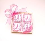 Pink Ribbon White Chocolate Grahams Box of 8