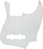 Sharp Concepts Aluminum Jazz Bass Pickguard, Brushed Aluminum