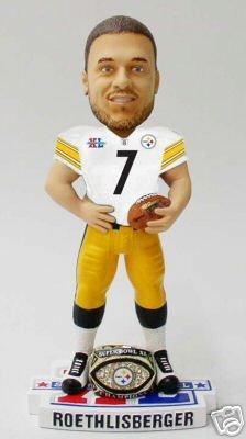 Steelers Roethlisberger Superbowl Xl Ring Bobblehead