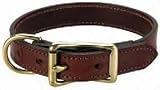Mendota Wide Standard Leather Collar - 1 W x 24