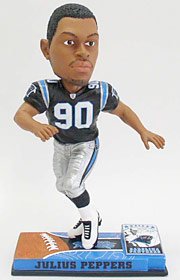 Carolina Panthers Julius Peppers Forever Collectibles On Field Bobble Head