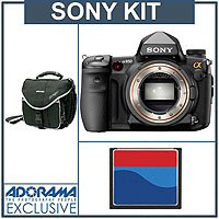 Sony a850 Digital SLR Camera Body Kit, with with SanDisk 8 GB Extreme IV Compact Flash Memory Card, Camera System Bag