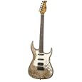 AXL Badwater SRO Electric Guitar, ¾ Size, Crackle Brown