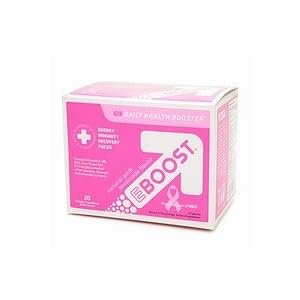 Click here to buy EBOOST All Natural Pink Lemonade Powder Packets, National Breast Cancer Foundation 20 ea by EBOOST.