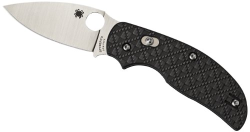 SPYDERCO Sage 3 CF/G-10 Laminate Bolt Action Lock Plain Edge Knife, Carbon Fiber, Left/Right SPYDERCO Sage 3 CF/G-10 Laminate Bolt Action Lock Plain Edge Knife, Carbon Fiber, Left/Right Hunting Knives