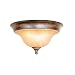 Berkeley - 2 Light Small Flush Mount Ceiling Lighting Fixture - Aged Walnut Bronze - B2707