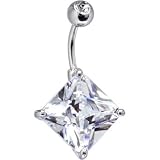 April 16mm Diamond Birthstone Belly Ring