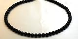 Coral Necklaces 5 mm Black Coral Beads Beaded Necklace 17" Long