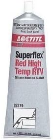 Superflex?Red High Temp RTV, Silicone Adhesive Sealants - 26m 12oz tube red high temp silicone fo by Loctite Corporation